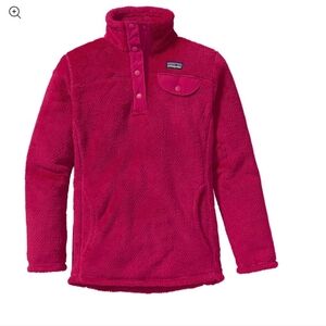 Patagonia Girls Re-Tool Snap-T Fleece Pullover Size M10.